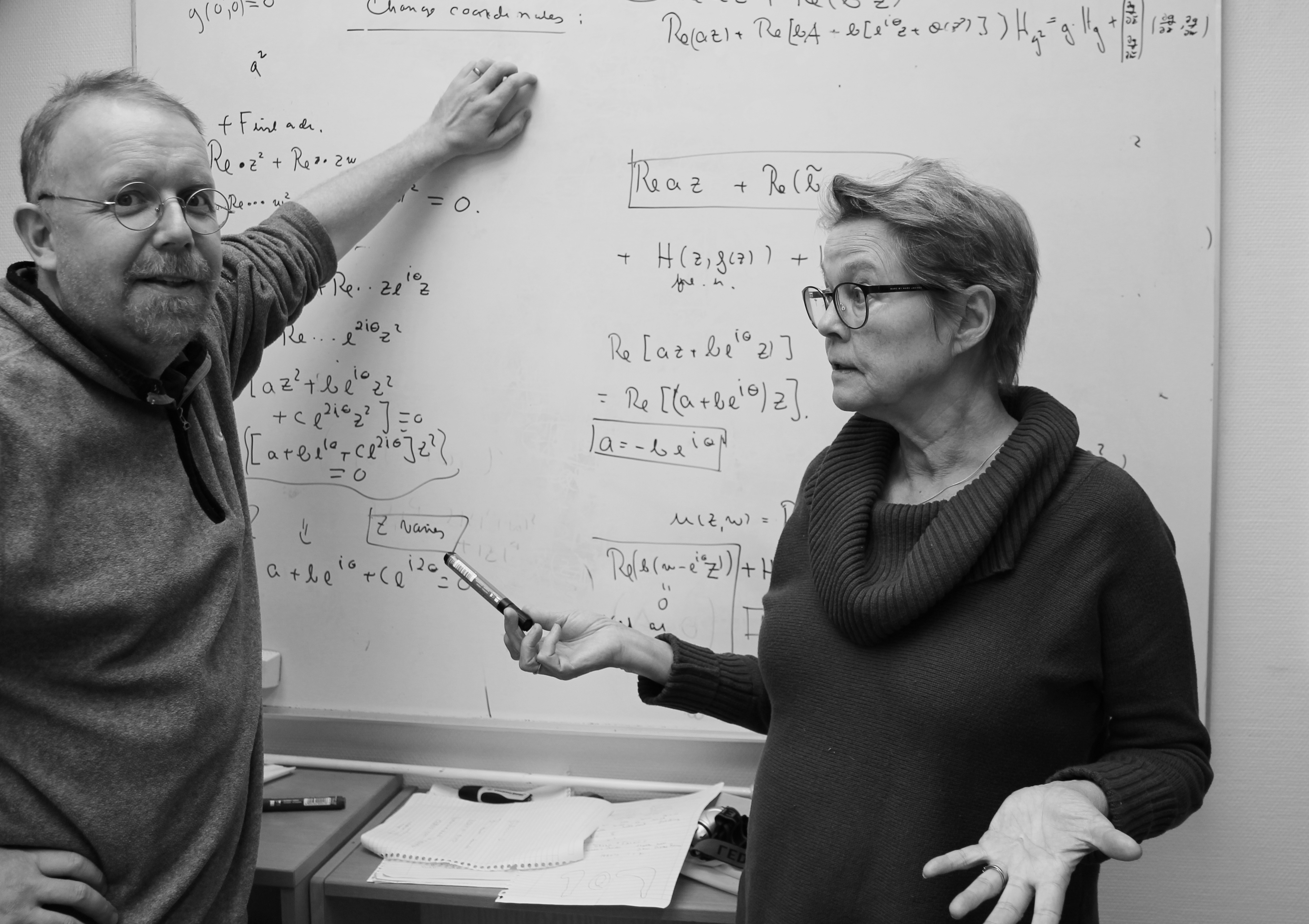 Erlend Fornæss Wold and Berit Stensønes are group leaders of the CAS maths project 2016/2017 Photo: Centre for Advanced Study (CAS) / Karoline Kvellestad Isaksen