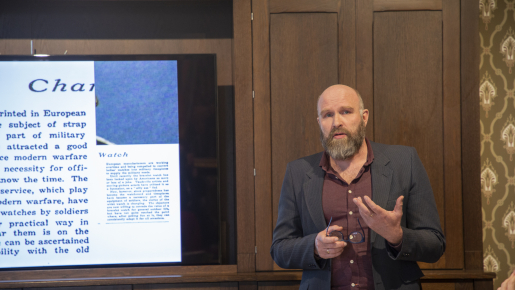 Helge Jordheim holding a seminar at CAS