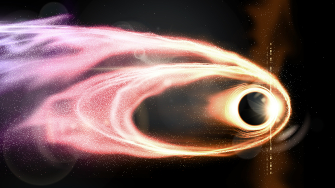 Project illustration of a tidal disruption event.